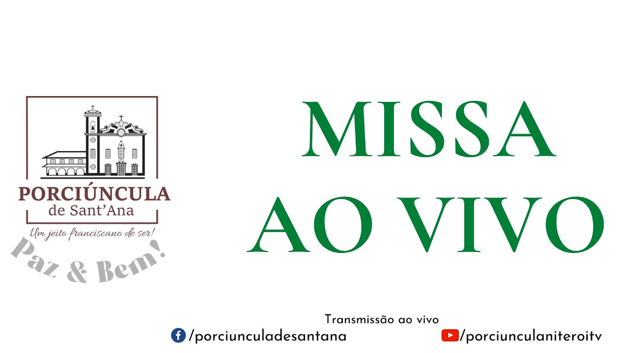 Missa ao vivo | 11 de fevereiro| 5ª Semana do Tempo Comum| Porciúncula Niterói