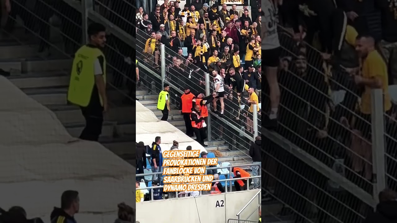 Provokationen im Topspiel 1.FC Saarbr&uuml;cken vs.Dynamo Dresden (1:4)#ultras#dynamodresden #saarbr&uuml;cken