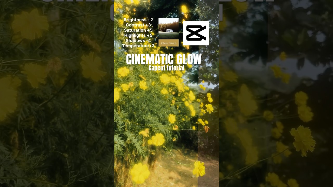 Cinematic glow effects capcut tutorial #youtubeshorts #shorts
