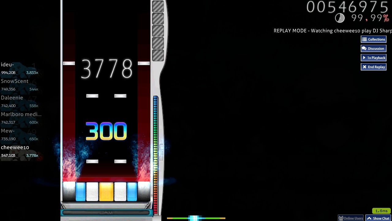 osu!mania | cheewee10 | DJ Sharpnel - bbu2's DJ Sharpnel 7K [Gate Openerz] | 100,00% 995648 #1 LOVED