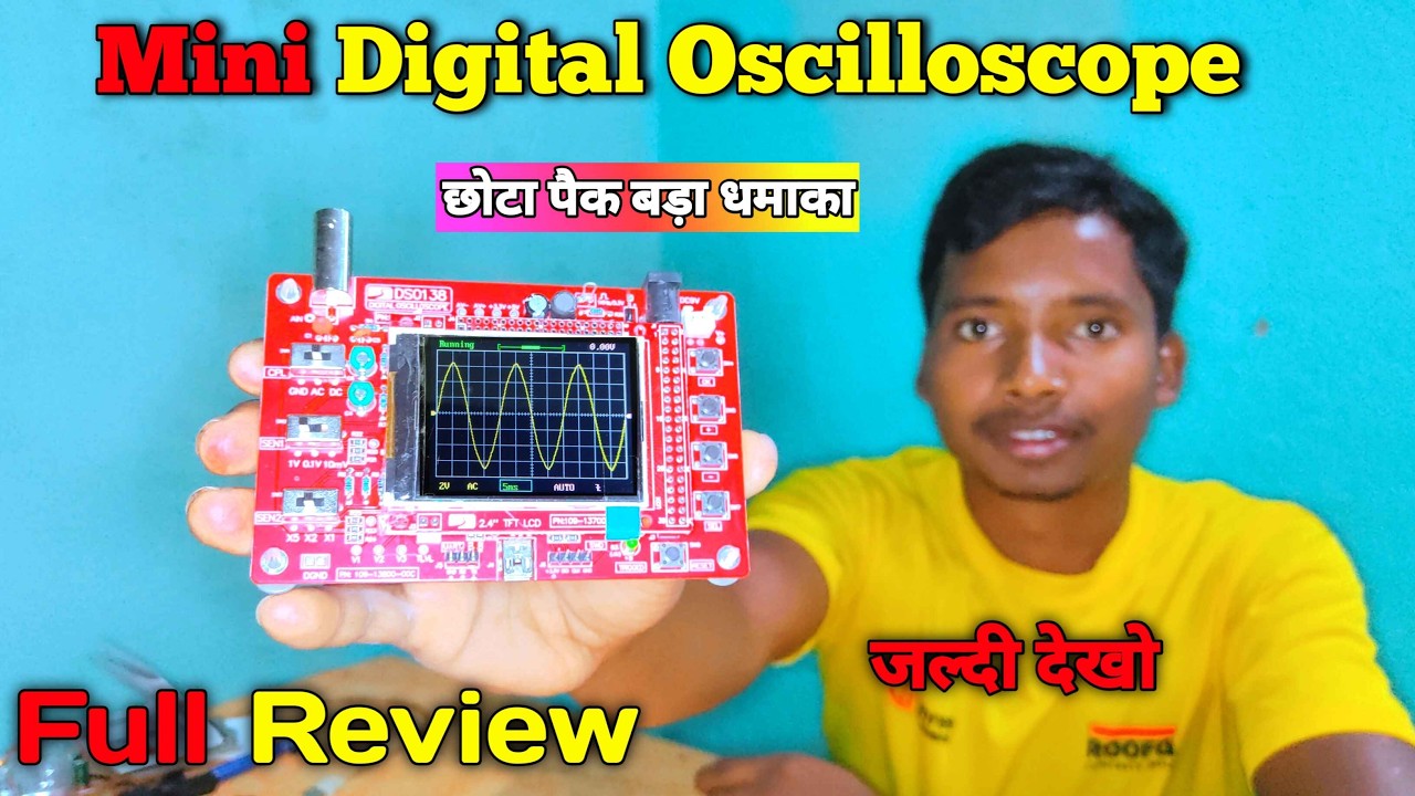 DSO 138 का Full Review हिंदी में || DSO138 Oscilloscope Tutorial || dso138 Oscilloscope