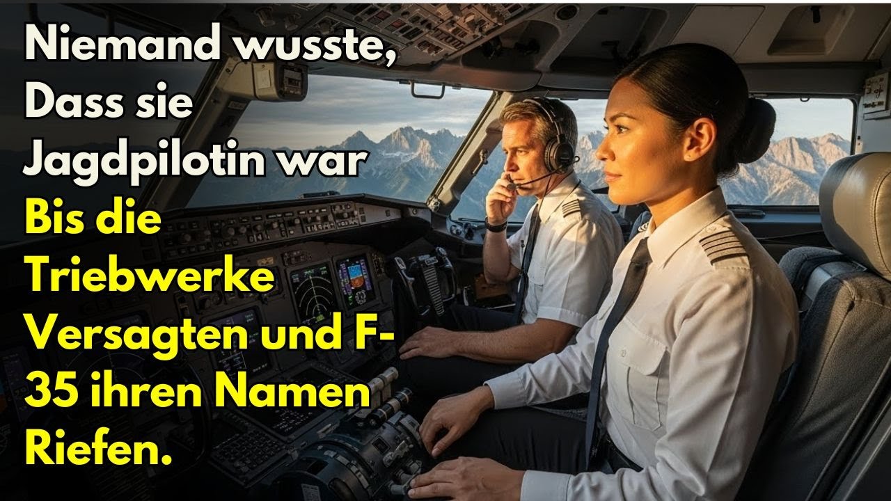 Niemand wusste, dass sie Jagdpilotin war – bis die Triebwerke versagten und F-35 ihren Namen riefen.