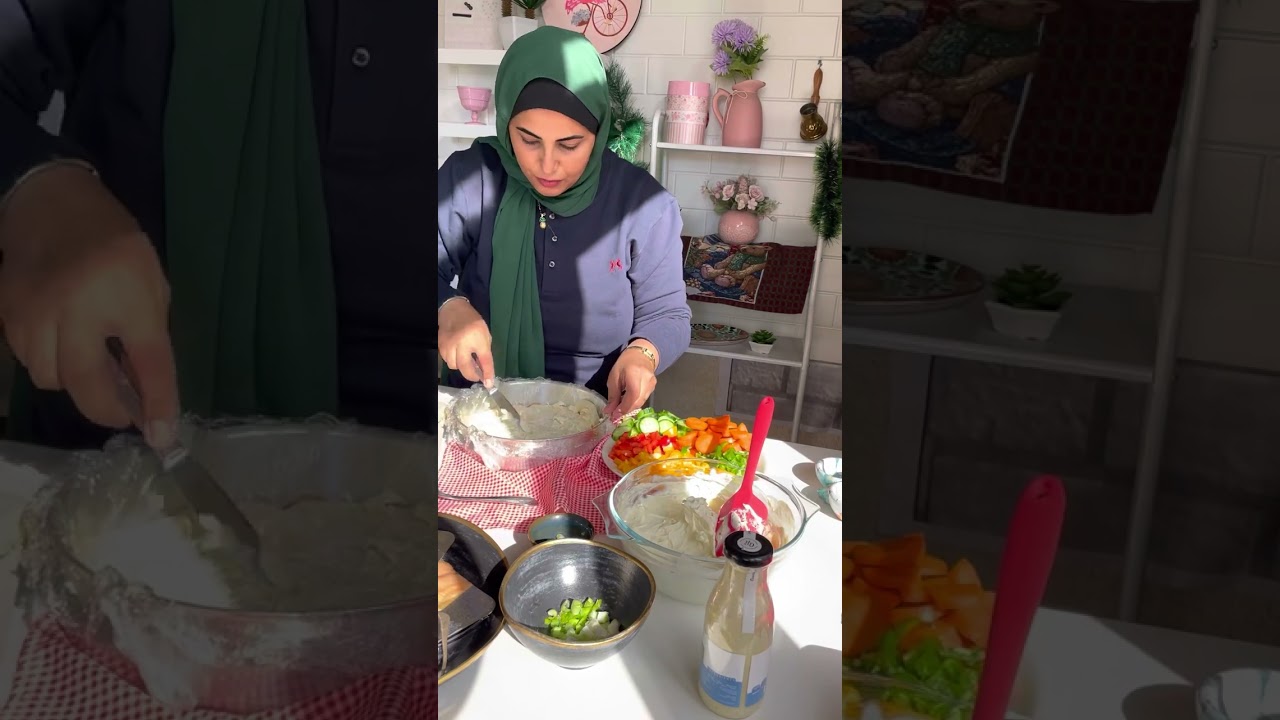 تورتة السالمون 😋 بكل تكاتها