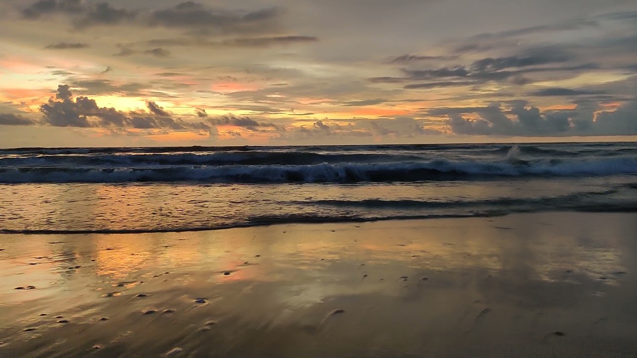sunset at kodi beach#beach #beautiful 