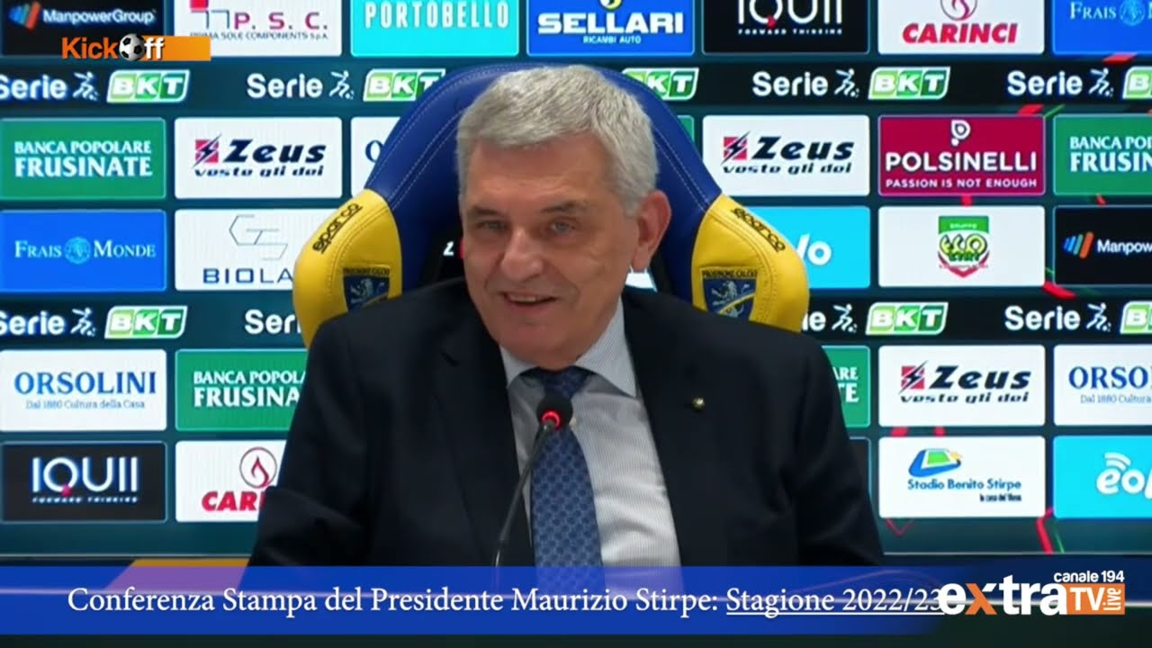 Conferenza stampa del Presidente Maurizio Stirpe (Integrale)
