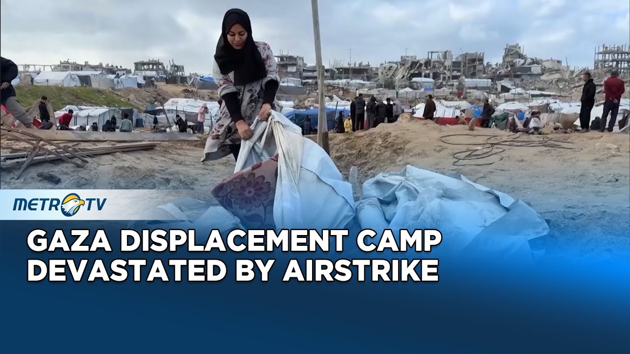 Israeli Airstrike Hits Displacement Camp In Gaza Amidst Ceasefire Agreement