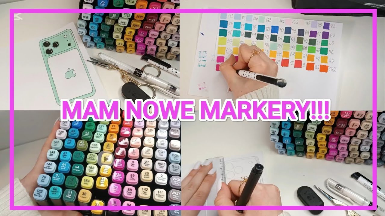 W KOŃCU MAM CZYM RYSOWAĆ!!! Sprawdzam i oceniam nowe markery 🤗  Rysuję nową kolekcję 🌸