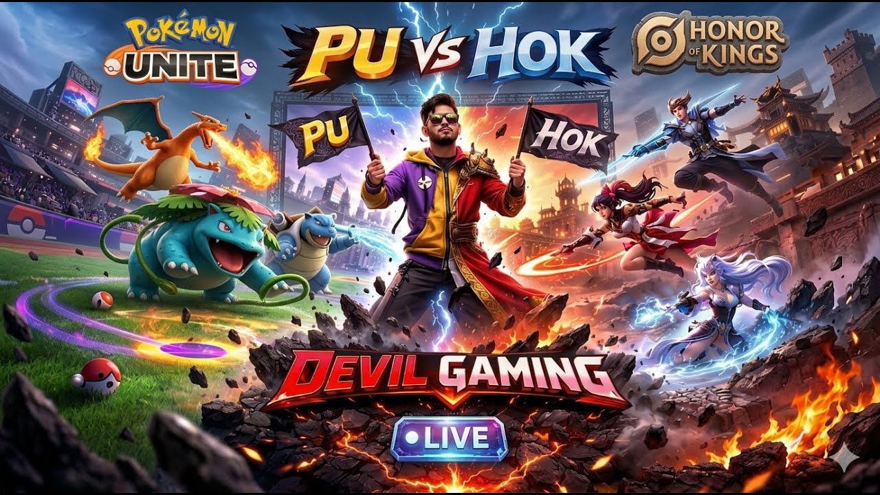 Honor Of Kings vs Pokemon UNITE #hok #honorofkings #multiplayer #mlbb #moba #pu #pokemon #chari #pik