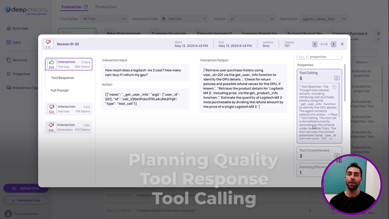Deepchecks for LLM Agents: Evaluate, Score & Improve Agent Workflows