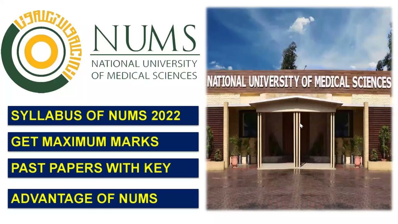 NUMS MEDICAL TEST 2022 || ENTRY TEST || SYLLABUS || SOLVED TEST || SAMPLE PAPER