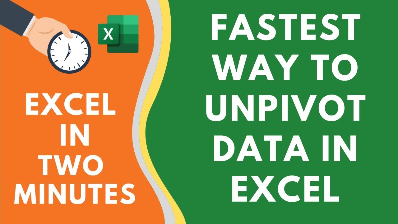 Unpivot Data in Excel Using Power Query (FASTEST way ever)