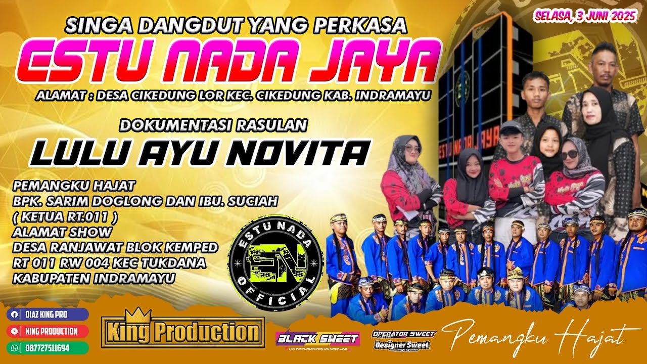 LIVE NGARAK ESTU NADA JAYA -  DESA RANCAJAWAT TUKDANA INDRAMAYU - SELASA, 03 JUNI 2025