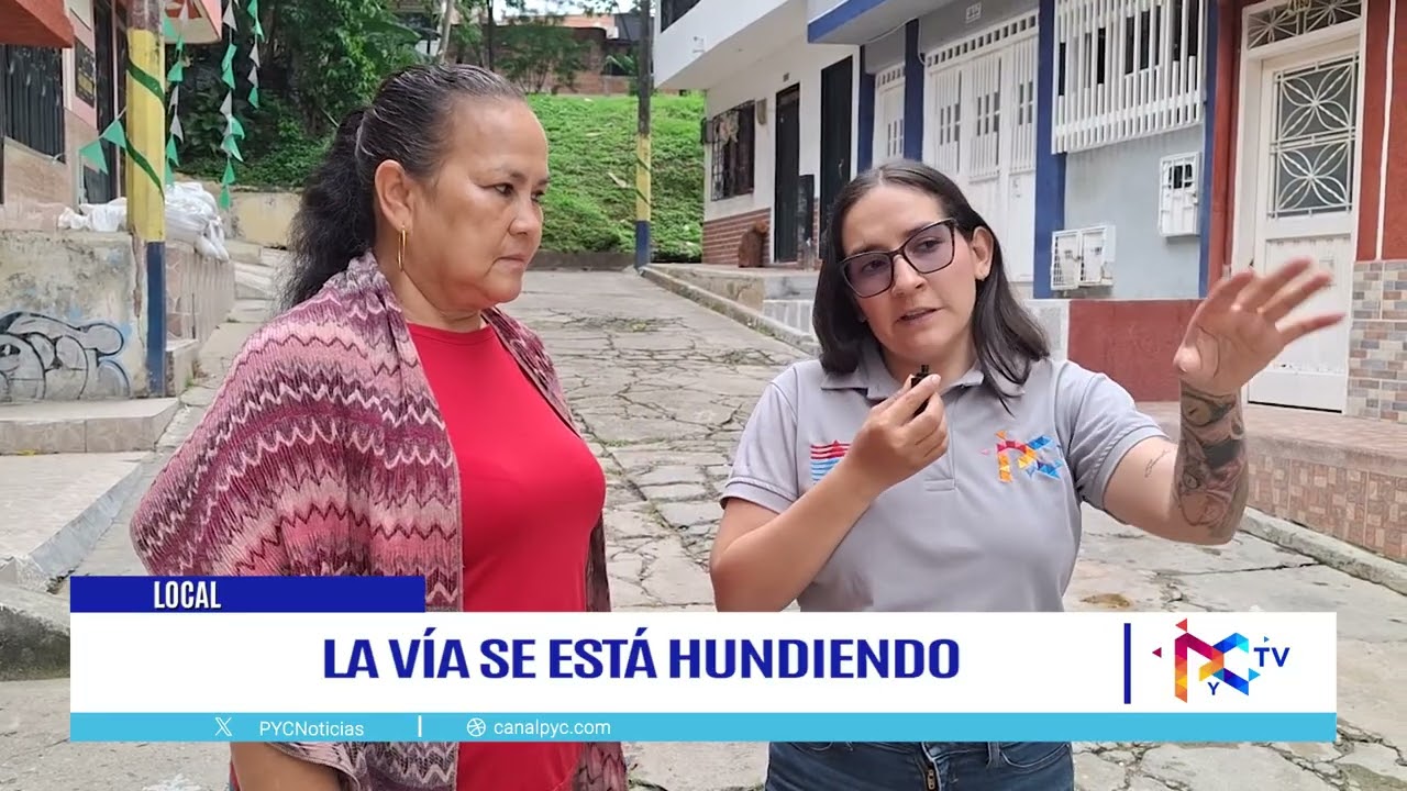 LA VÍA SE ESTÁ HUNDIENDO