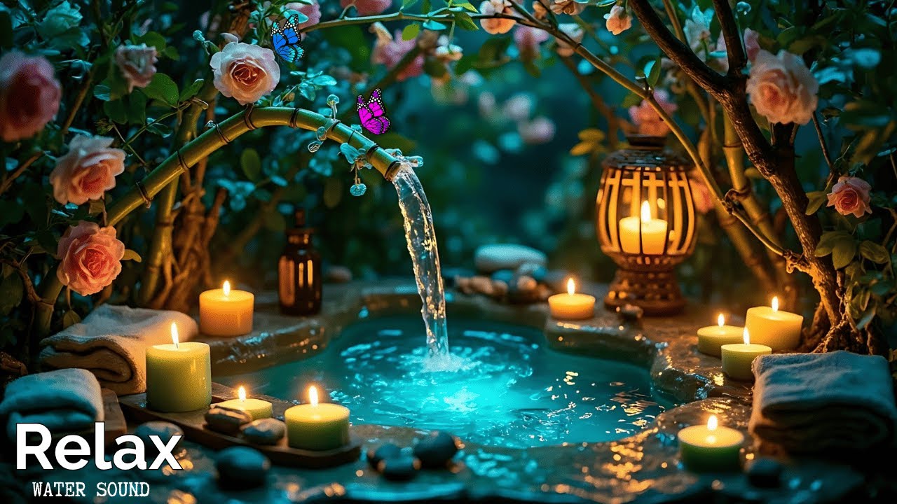 Sleep Meditation Spa 🌙 Soft Piano & Water Sounds for Stress Relief, Peaceful Dreams & Mental Healing
