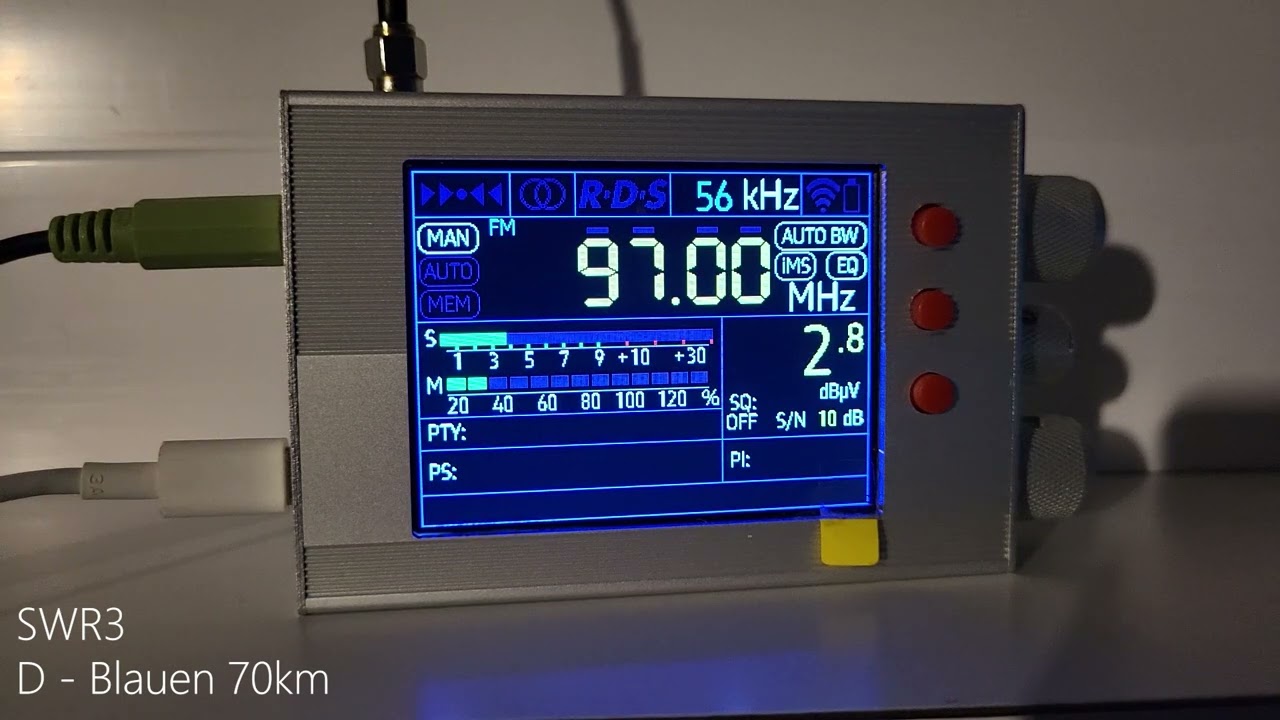UKW Bandscan mit TEF6686-Radio - Breite, Schaffhausen [Südwest, H]