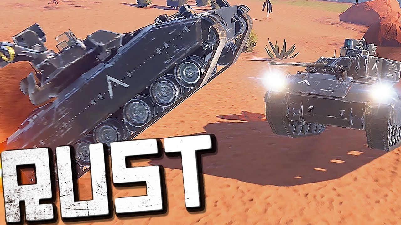 RUST СТРЕЛЬБА ИЗ ТАНКА! - СРАЖЕНИЕ B16 VS ИЗИЧ - PVP OWNAGE  (Раст bradley tank, выживание)