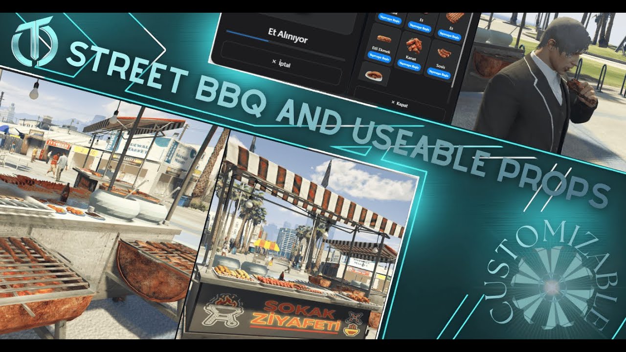 Advanced Street BBQ System | Realistic Food Vending Script for FiveM (QBCore, QBox, ESX)