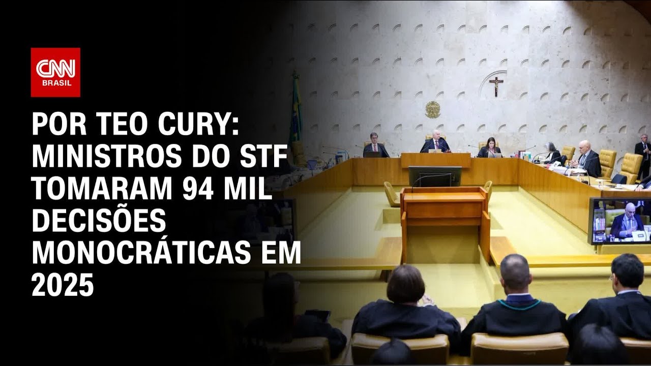 Ministros do STF tomaram 94 mil decis&otilde;es monocr&aacute;ticas em 2025 | BASTIDORES CNN
