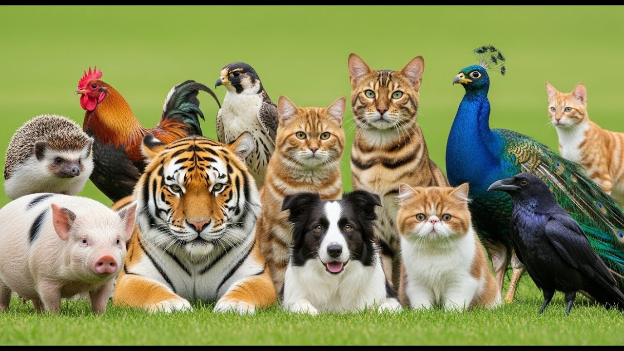 All Animal Sounds: Elephant, Lion, Dog, Cat, Tiger, Monkey, Rabbit, Wolf