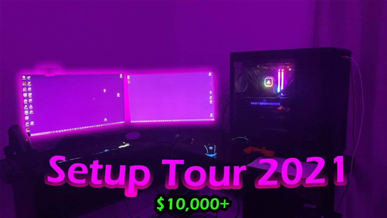 INSANE $10,000 Gaming Setup Tour 2021