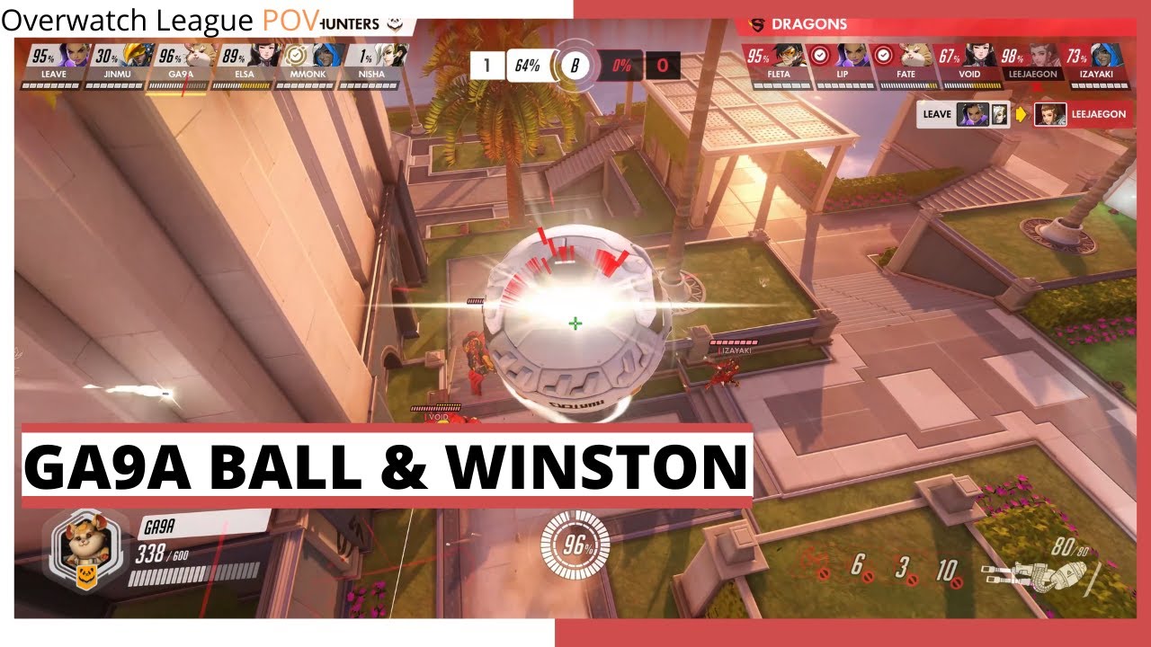 GA9A POV | WRECKING BALL & WINSTON | Full Match | Hunters vs Dragons | OWL Season 2021 Week 1