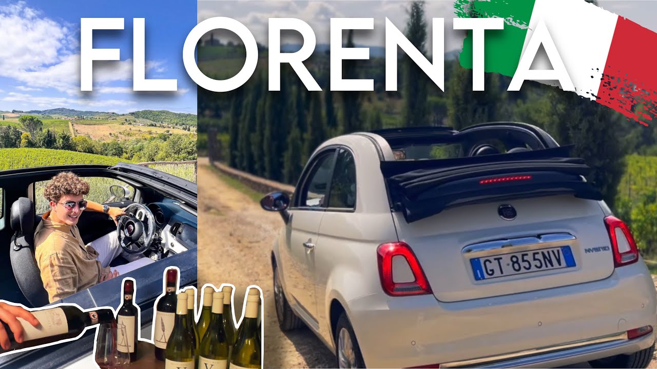 CU FIAT 500 DECAPOTABIL IN TOSCANA | VIAREGGIO, FLORENTA, LUCCA
