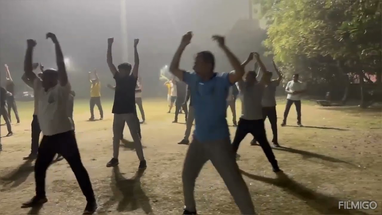 Free # Aerobics # Yoga # Mediteshan # Garba # Happy Morning Club 