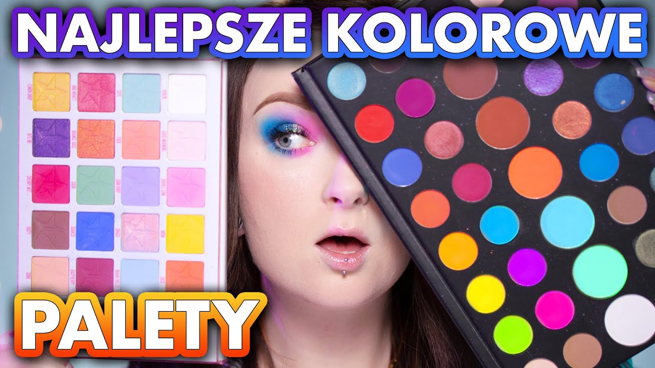 Najlepsze KOLOROWE PALETY CIENI do powiek! 👁️