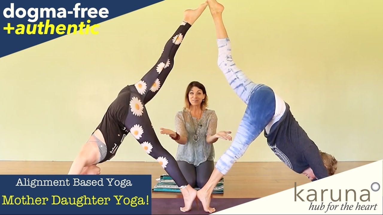 FUN! Partner Yoga featuring Awesome Mother & Daughter from Canada