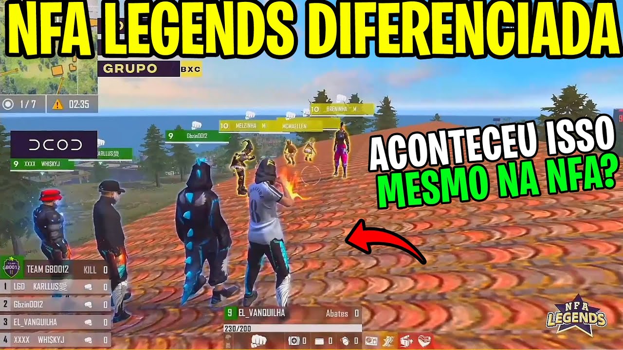 ACONTEU ISSO NA NFA LEGENDS? LOS MISTERIOSO FEZ JOGADA ABSURDA, TIME DO ELTIN FEZ RECORD DE ABATES?