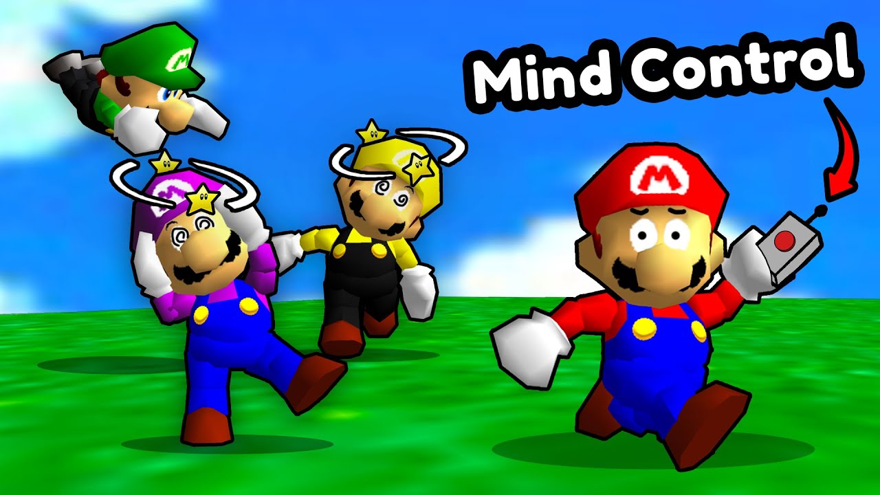 Mario Manhunt But I MIND CONTROL The Hunters
