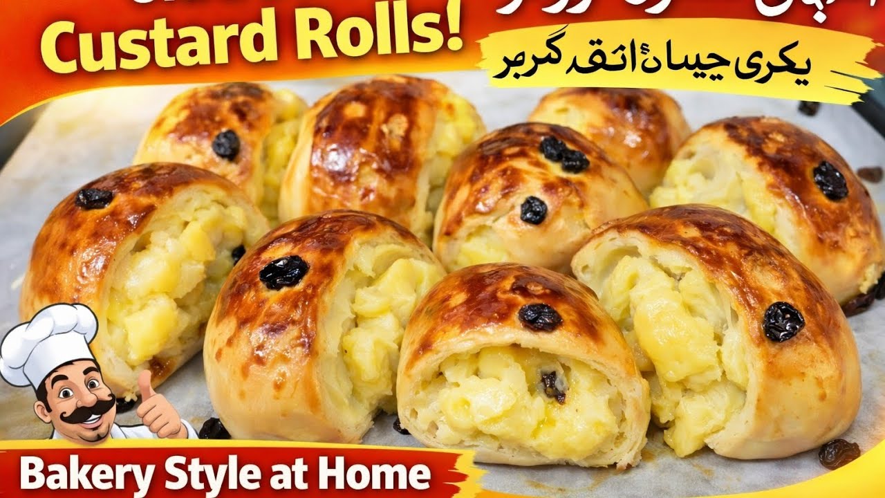 Ultra Soft😋 Custard Raisins Bread Rolls😍 | No Bakery Needed🙃