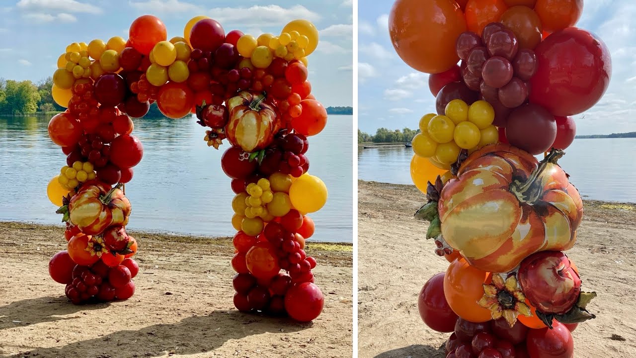 How To Make Autumn Balloon Garland Arch