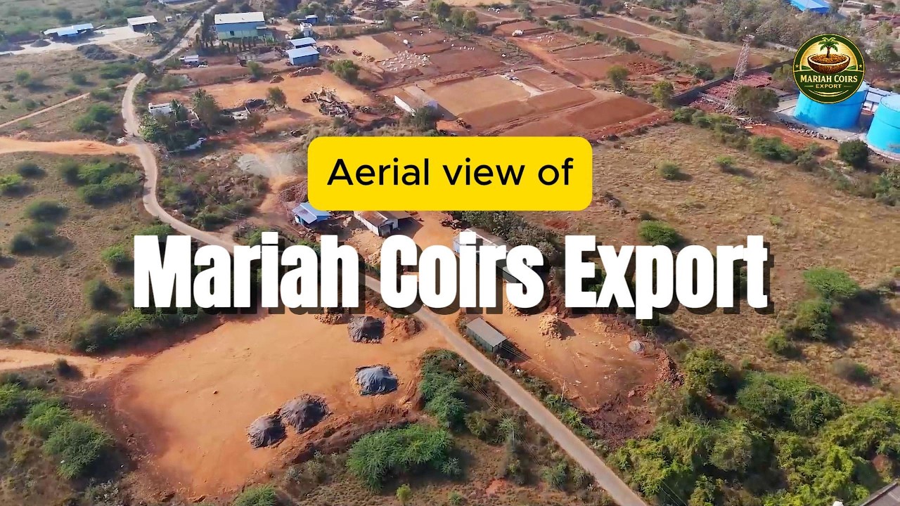 Mariah Coirs Export | Cocopeat Blocks Manufacturer & Bulk Exporter from India | Aerial View Factory