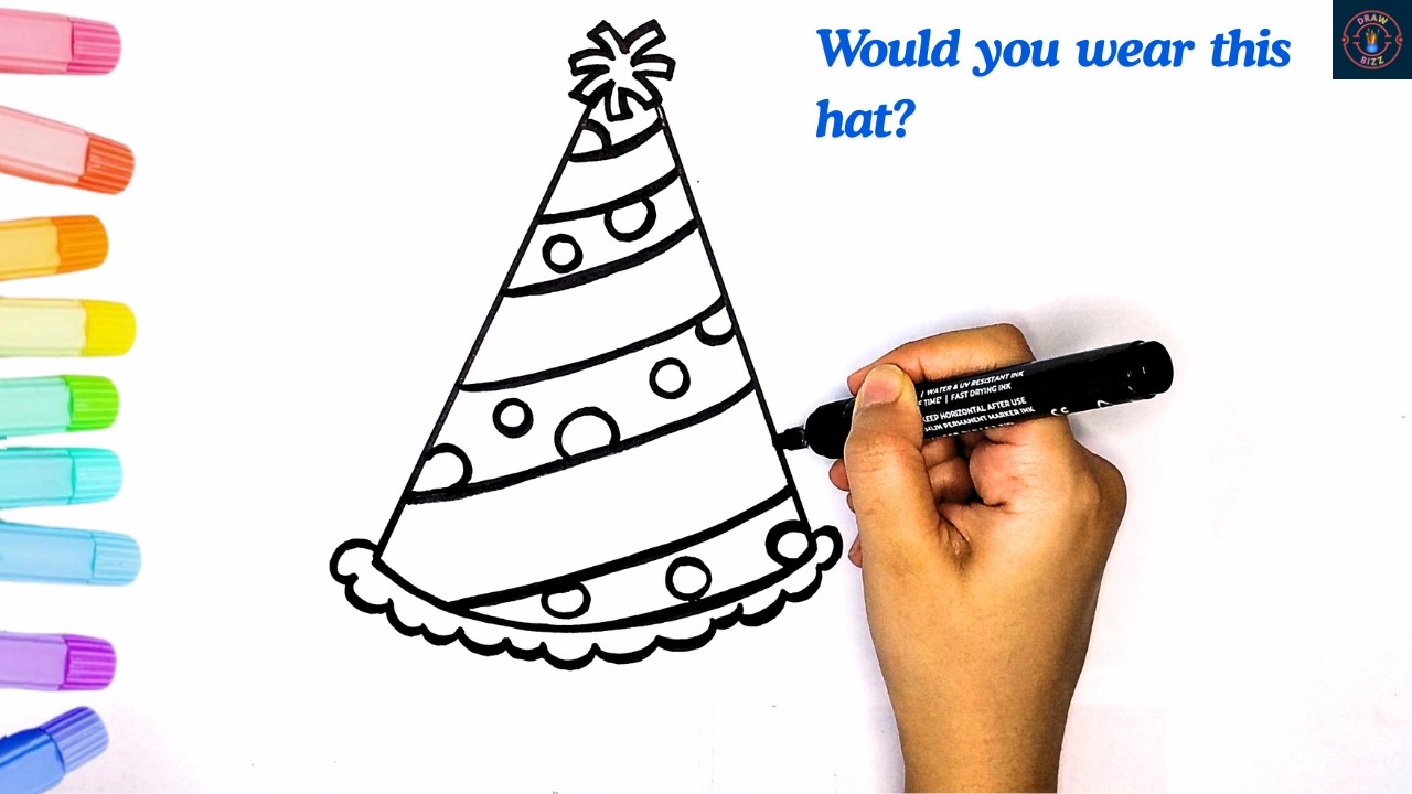 Satisfying Birthday Hat Drawing......Watch Till The End