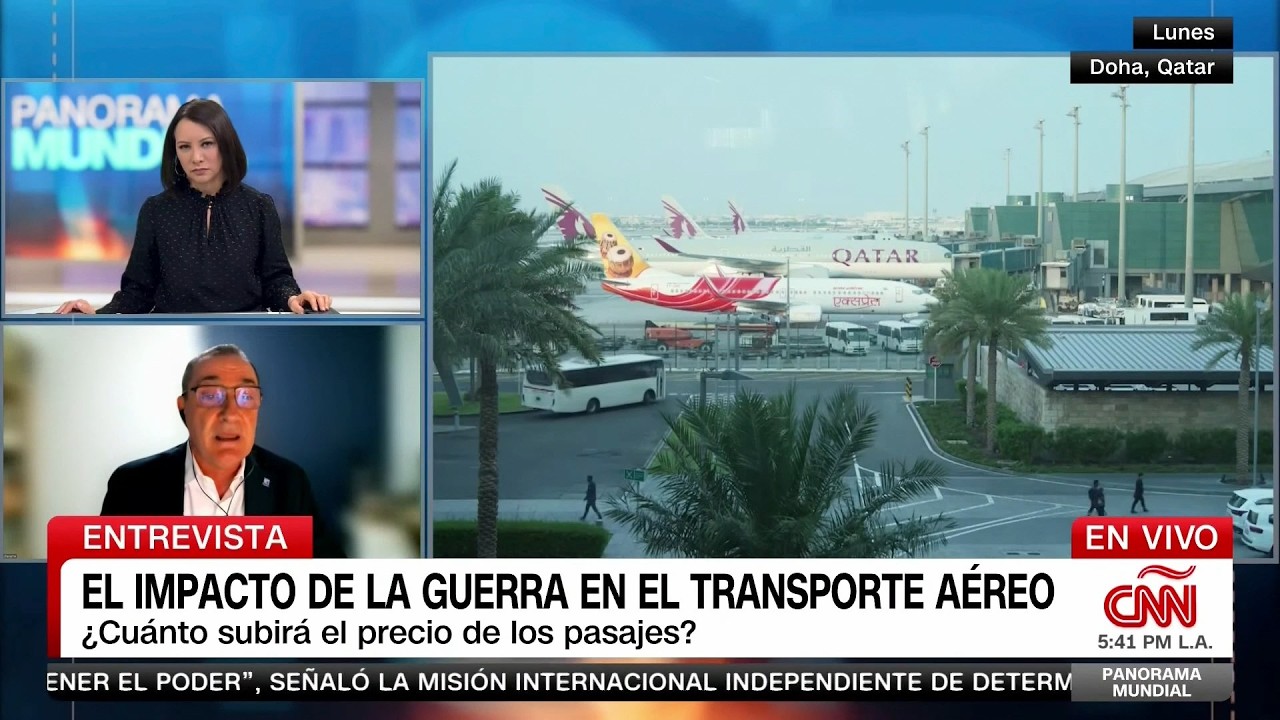 Panorama Mundial Con Gabi Frías: El Impacto De La Guerra En El Transporte Aéreo - 13 De Marzo, 2026