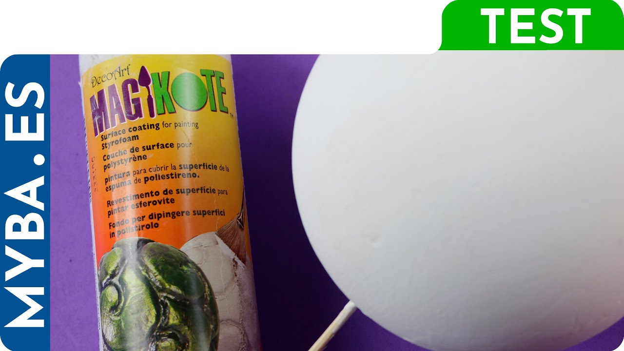 TEST: Tratamiento superficie #poliestireno, porexp&aacute;n o corcho blanco: Magikote de Decoart.
