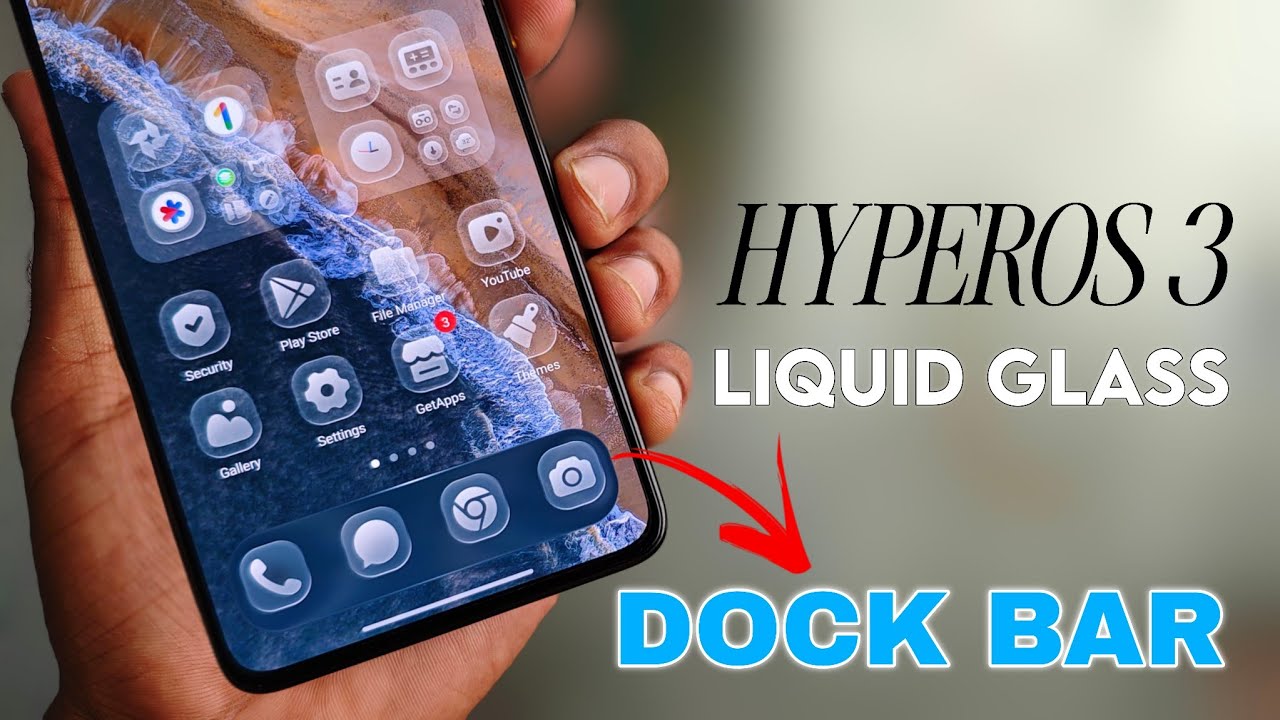 Install LIQUID GLASS Effect & TRANSPARENT Dock Bar In Any Xiaomi Devices | @VikasPalYT 