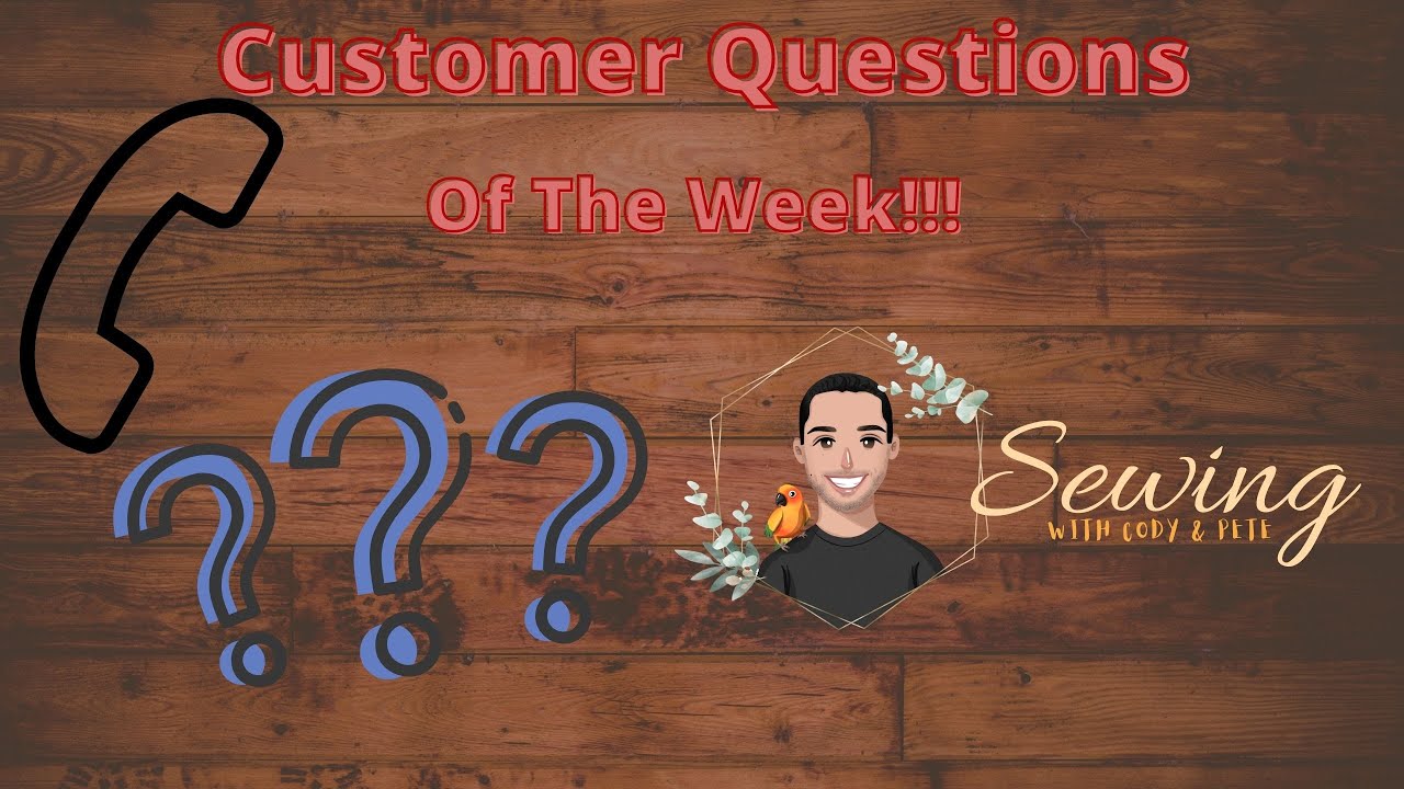 Sewing Machine Questions I got this Week at the Shop