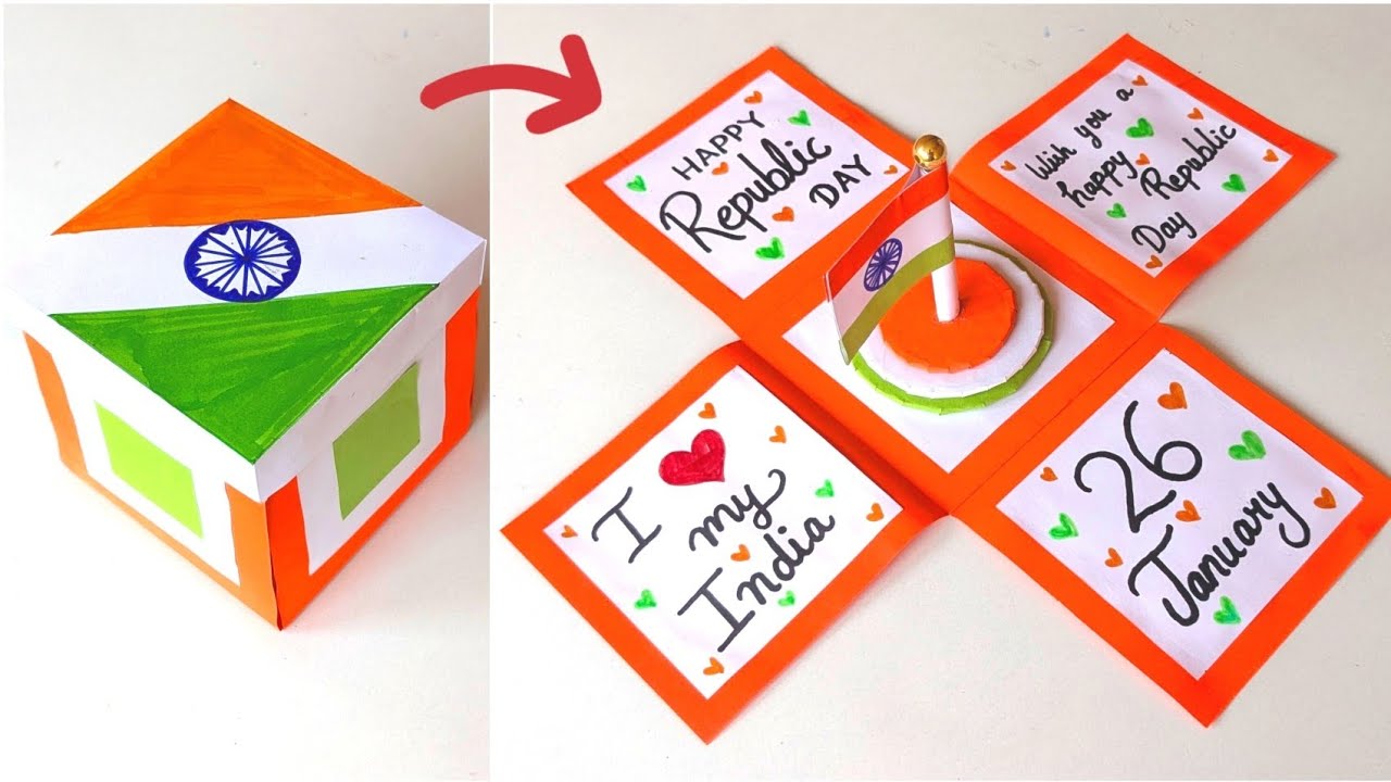 Handmade Republic Day Crafts 2026/ Happy Republic Day Card Making Ideas/ Republic Day Crafts Ideas/