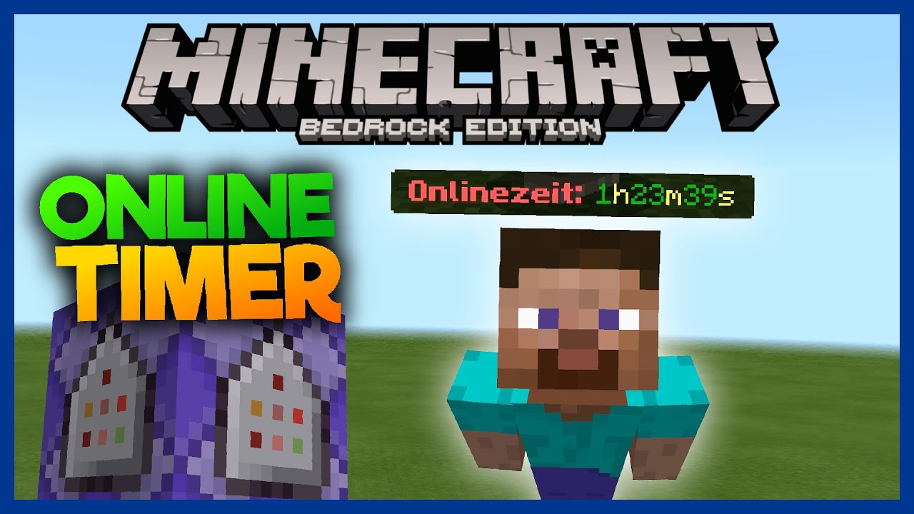 Online Timer mit JSON Commands! - Minecraft Bedrock Tutorial
