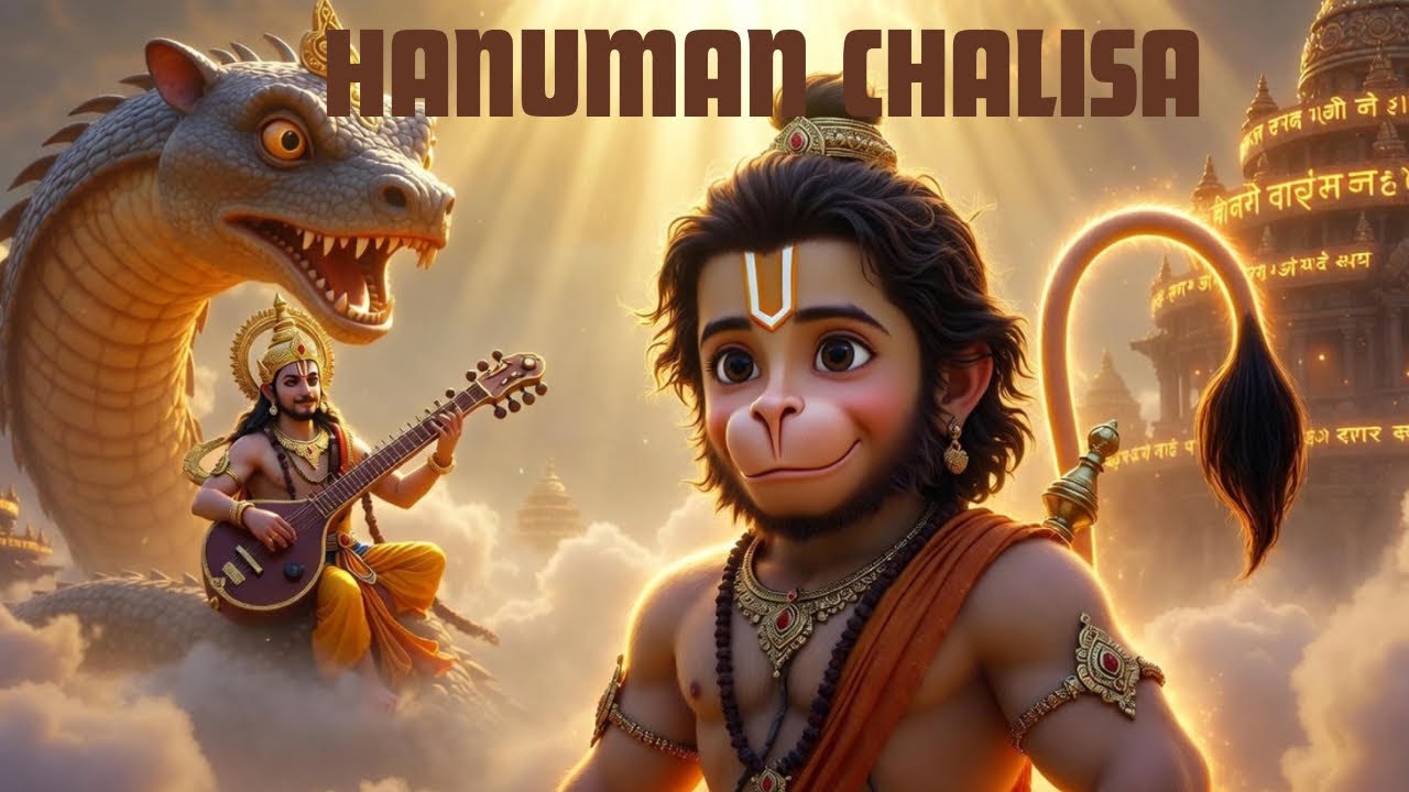 Hanuman Chalisa 4K | Divine Cinematic Journey | Jai Bajrangbali 🚩🔥