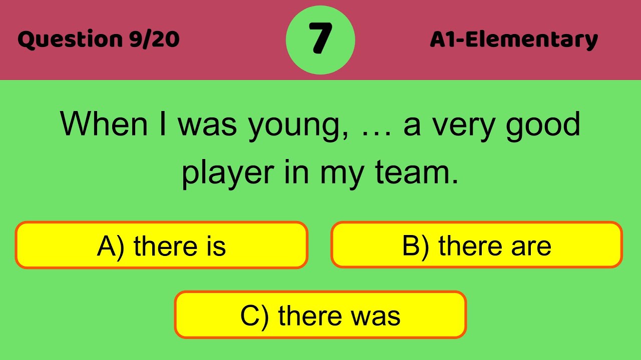 there is, there are there was, there were # Lesson 22 Quiz N°2