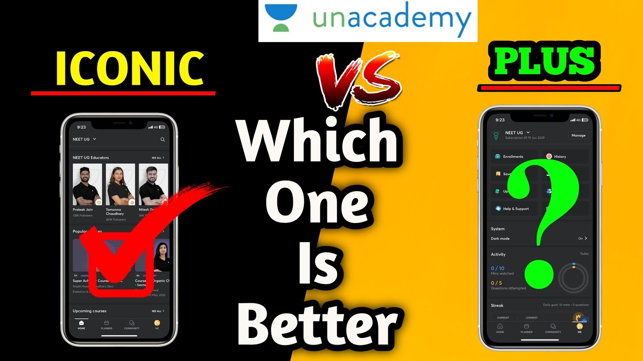 Unacademy Iconic Vs Plus | Unacademy JEE | Is unacademy Good For NEET | Is unacademy Good For JEE