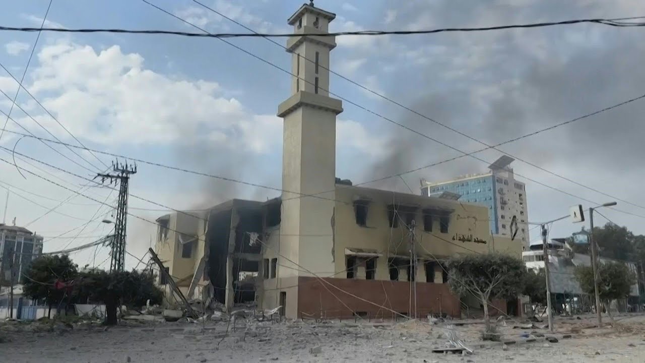 Exclusive Footage : Gaza Mosque reduced to rubble in IDF airstrike | News9