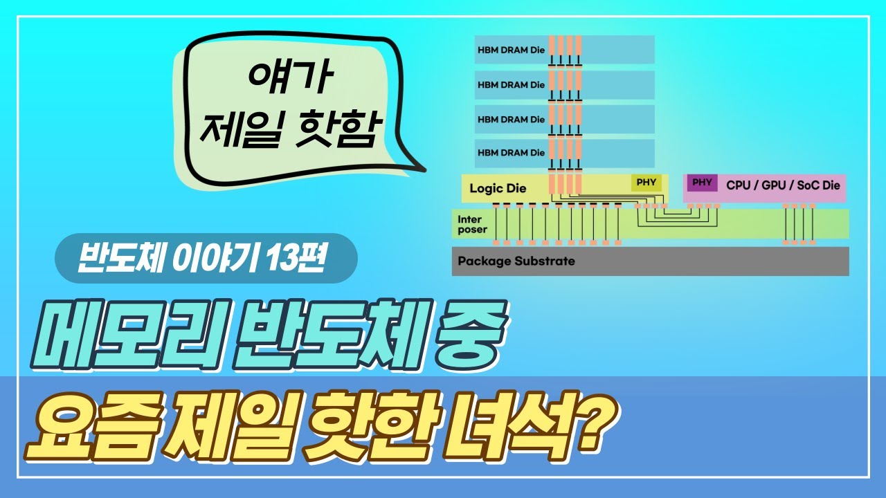 메모리 반도체 중 요즘 제일 핫한 녀석!? HBM 한 번에 이해하기!ㅣ반도체 스토리 13편