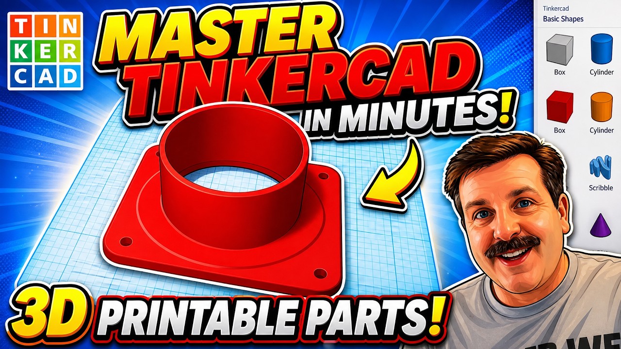 Создавайте полезные детали для 3D-печати БЫСТРО с помощью Tinkercad