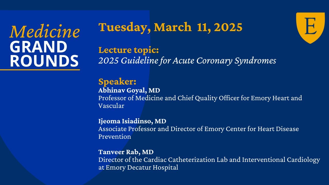MGR March 11, 2025 : 2025 Guideline for Acute Coronary Syndromes