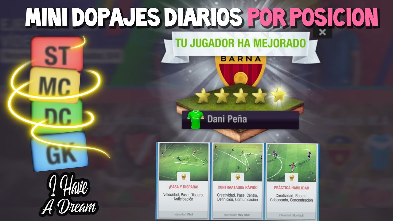 Top Eleven 23 | Mini Dopajes Diarios por Posición🏆🥇