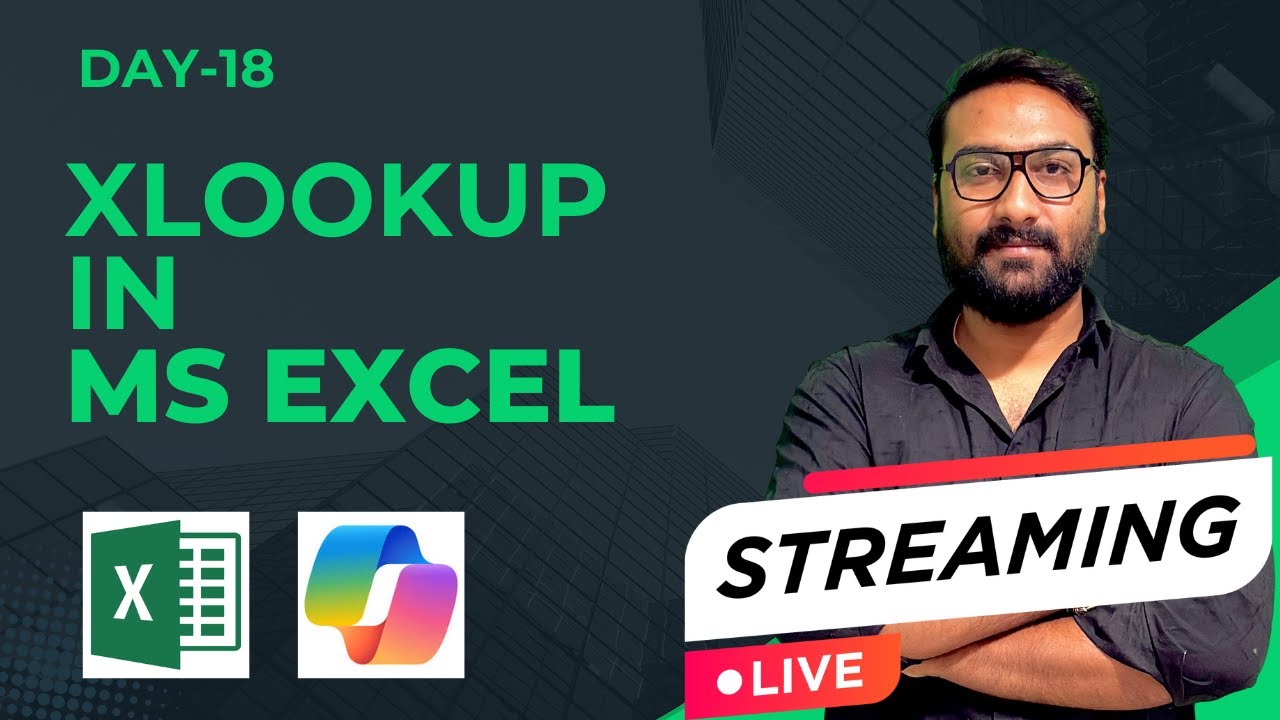 Day-18 | XLOOKUP in Excel Explained in Hindi | Basic to Advanced | Data Analysis Series